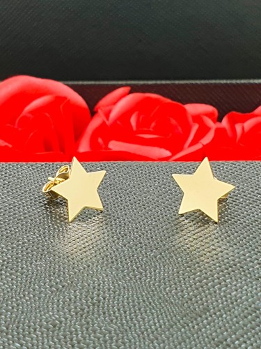 Złote Kolczyki Gwiazdki Próba 585