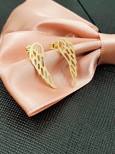 Złote Kolczyki Skrzydło Próba 585