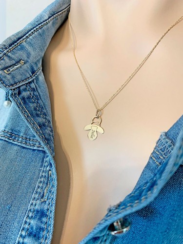 Złota Zawieszka Smoczek Dla Mamy Pr.585 Tył