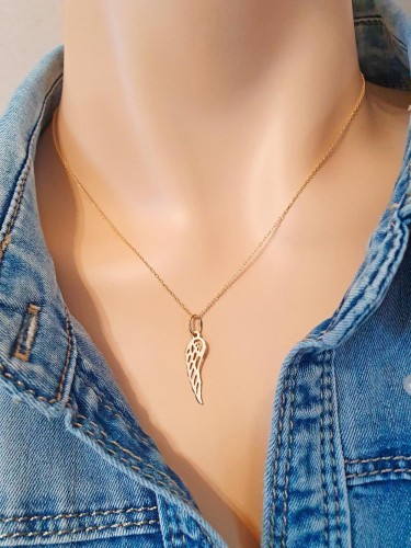 Złota Zawieszka Skrzydło Pr. 585