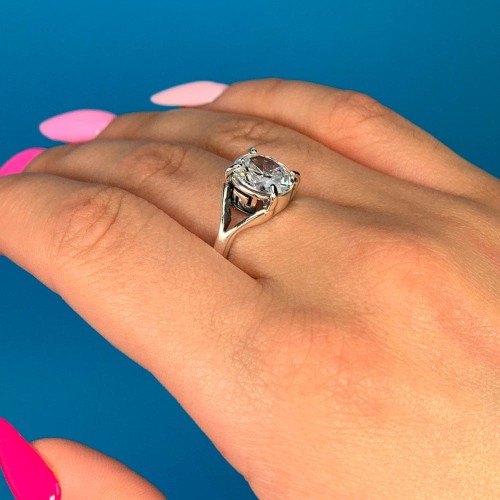 Srebrny Pierścionek Z Motywem Greckim Próba 925 Na Ręku