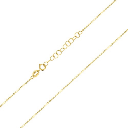 Złoty Łańcuszek Ankier Diamentowany Próba 585