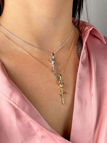 Pozłacana Zawieszka Róża Próba 925 Na Modelce