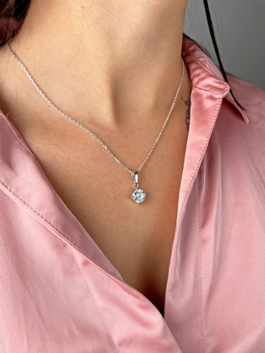 Srebrna Zawieszka Cyrkonia Próba 925