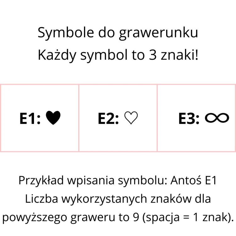 Symbole do grawerunku