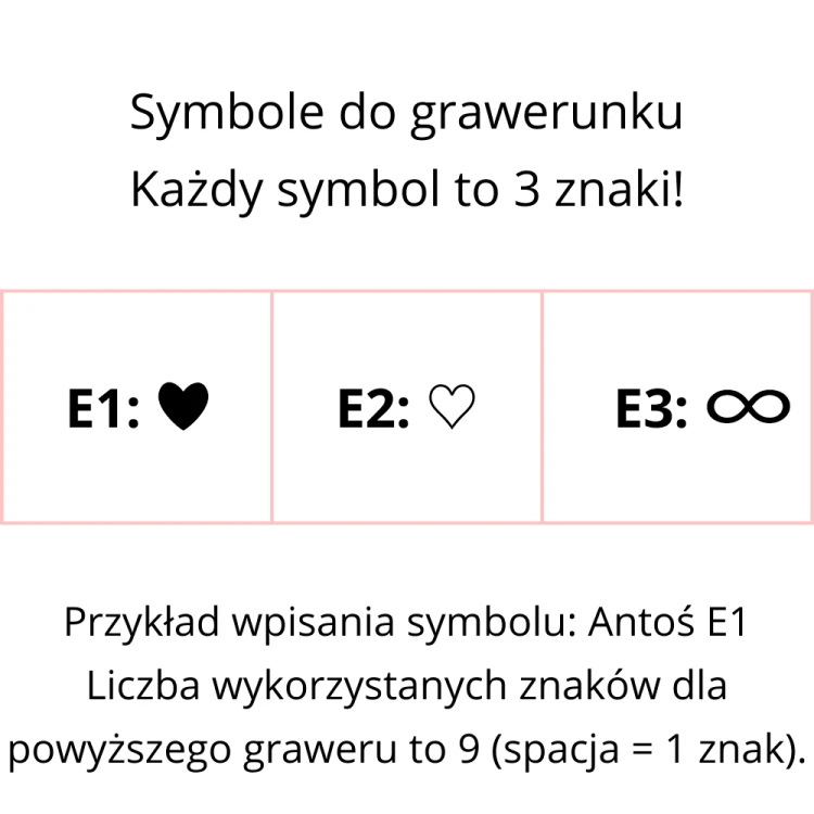 Symbole do grawerunku