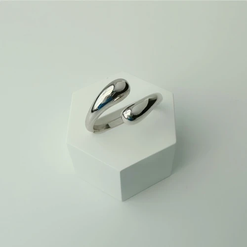 Srebrny Pierścionek Bubbels Próba 925