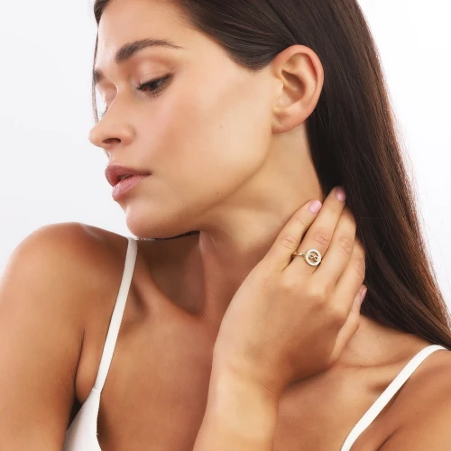 Pierścionek Pozłacany Yara Nieskończoność