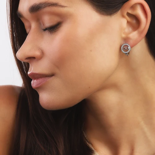 Kolczyki Srebrne Yara Nieskończoność