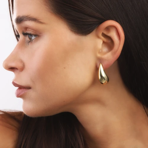 Pozłacane Kolczyki Tears