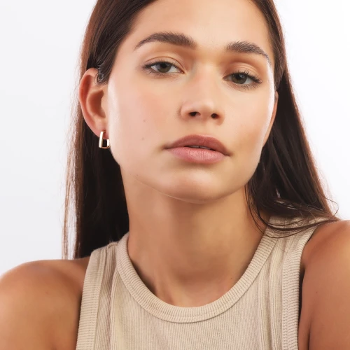 Pozłacane Kolczyki Shape