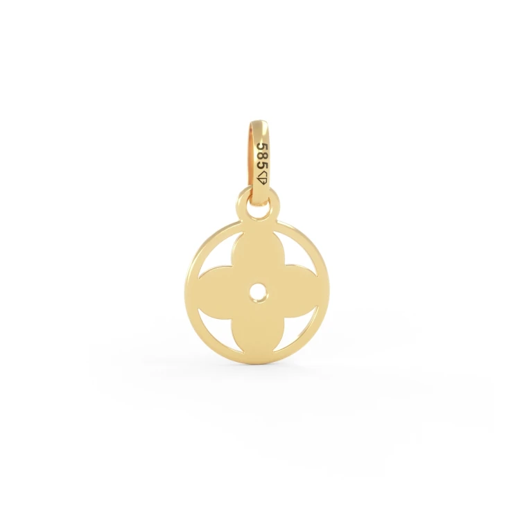 Złota Zawieszka Lilia Próba 585