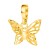 Złota Zawieszka Motylek Próba 375 Tylna Strona
