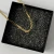 [ETOS] Pozłacany Łańcuszek Pancerka 4mm Próba 925