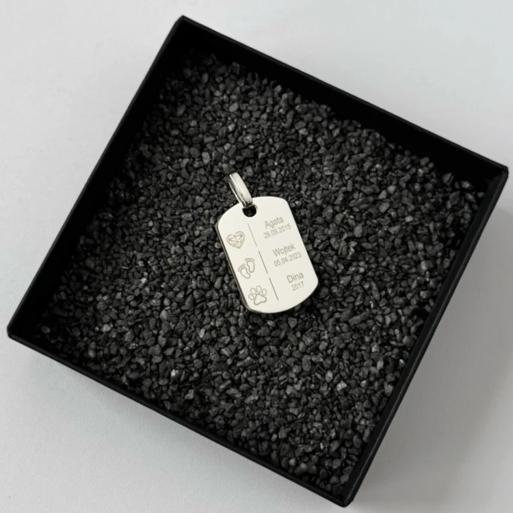[ETOS] Srebrna Zawieszka Nieśmiertelnik Wataha Próba 925-tył.webp